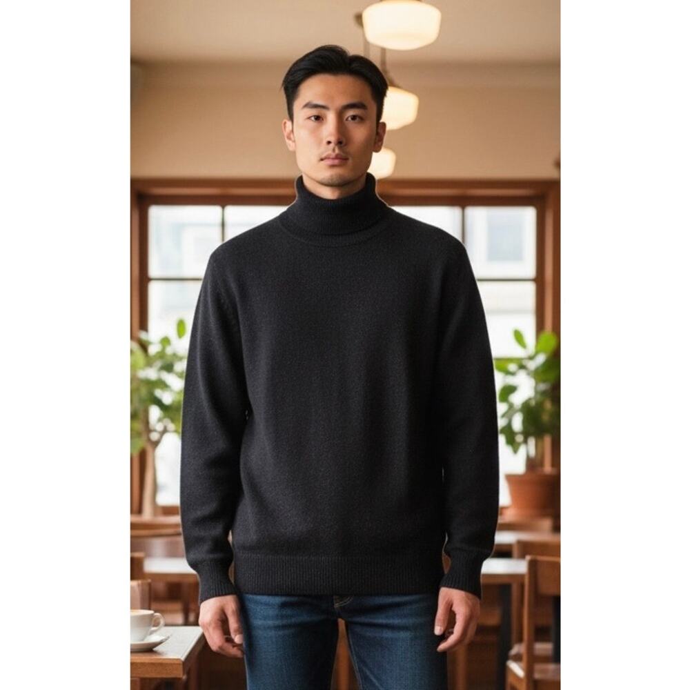 Vintage Battaglia Cashmere Turtleneck Sweater Excellent! Size 46IT/S-M US